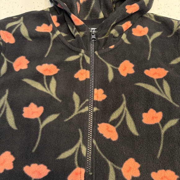 O’Neill Josie Floral Fleece Half Zip Hooded Pullover Women’s Medium - Picture 6 of 9